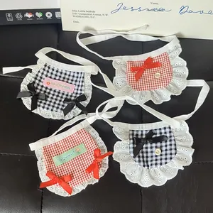 ผ้ากันเปื้อนสัตว์เลี้ยงลายการ์ตูนสไตล์เกาหลี ทำจากโพลีเอสเตอร์ สำหรับสุนัขพันธุ์บิชอนฟริเซ่ ปอมเมอเรเนียน ชุดเด็กอ่อน อุปกรณ์เสริมตุ๊กตา - Product Image 1