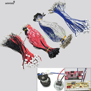 สายเชื่อมต่อปุ่มกด SANWA แบบไม่มีดีเลย์ ขนาด 4.8 มม./2.8 มม. แบบ 2 ขา DuPont H2.54 สาย PVC สำหรับเครื่องเล่นเกม  สามารถปรับแต่งได้ - Product Image 1