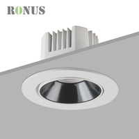 Spot encastré LED COB blanc réglable Tunalbe 12W, petit spot en aluminium à intensité variable