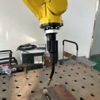 Robot 6 axes à vitesse rapide, 10 kg, 2010 mm, contrôlé par PLC, avec moteur à engrenages et servomoteur électrique pour soudage continu, meulage et polissage