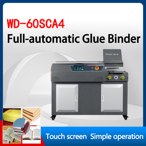 Machine à relier les livres automatique WD-60SCA4, <span class=keywords><strong>presse</strong></span> à relier électrique, relieuse à colle, haute efficacité, 200-400 livres/heure, écran LCD - Product Image 2