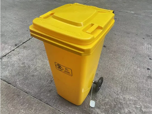 Conteneur de collecte des déchets commercial <span class=keywords><strong>sur</strong></span> roues avec couvercle - Conteneur extérieur grand format populaire avec couvercle - Product Image 6