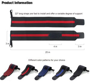 Professional Quality Weightlifting <b>Wrist</b> Wraps <b>Wrist</b> <b>Support</b> with Heavy Duty <b>Thumb</b> Loop Best Wrap for Powerlifting Competition S - Product Image 3