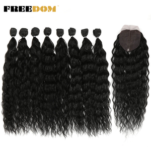 Extensiones de Cabello Sintético con Cierre, Ondulado al Agua, Doble Trama, para Cabello Rubio y Gris, 20 Pulgadas, Fibra de Alta Temperatura <span class=keywords><strong>DOKI</strong></span> - Product Image 4