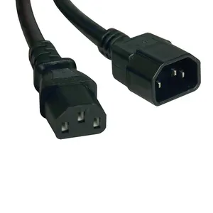 10A 250V 3 Pin AC Power Cord C14 to C13 Computer Power Cord