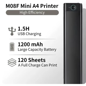 เครื่องพิมพ์ความร้อน M08F, เครื่องพิมพ์พกพาแบบไร้หมึกสำหรับใช้ในบ้าน สำนักงาน, สำหรับถ่ายโอนลายสัก, เดินทาง M08F A4 รองรับ USB พกพาสะดวก - Product Image 4