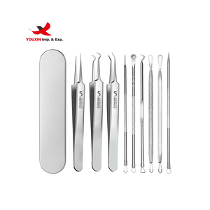 Agujas de Acero Inoxidable Plateadas para Eliminar Puntos Negros y Espinillas, Herramientas Extractoras de Comedones, Precio Bajo por Mayoreo - Product Image 1