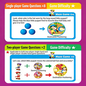 Juguetes <span class=keywords><strong>de</strong></span> Laberinto Magnético Montessori, Aprendizaje Temprano, Desarrollo Intelectual Educativo para Niños - Product Image 3