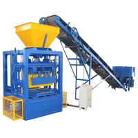 Machine à fabriquer des blocs semi-automatique à faible investissement, machine à fabriquer des briques pleines et creuses en ciment pour le marché d'Afrique et d'Asie du Sud-Est