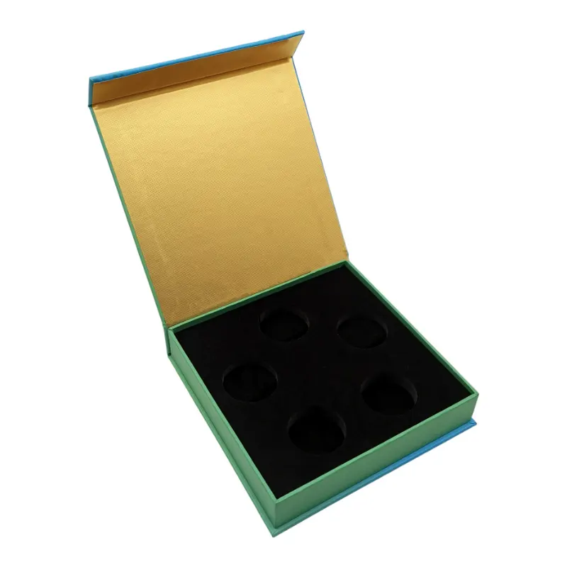 Wholesale High Quality Medal Commemorative Coin Storage Paper Box Challenge Coin Magnetic Packaging Gift Box