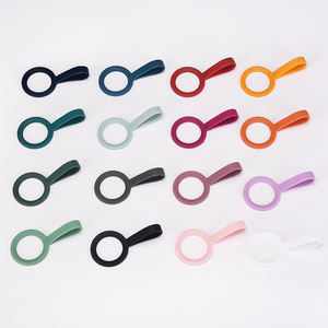 Pailles à boire portables en silicone multicolores Atlas, accessoires de bar élastiques et portables - Product Image 6