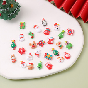 Decoraciones navideñas de resina mixtas de 10-15 mm, suministros para manualidades, decoración de uñas, fabricación de joyería DIY - Product Image 2