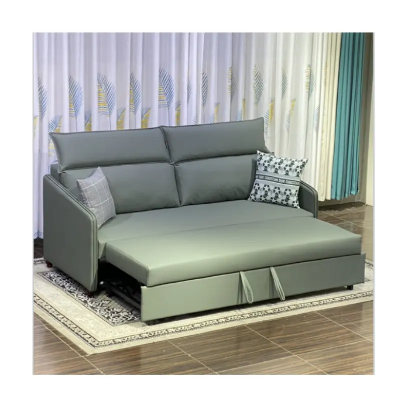 Nouveaux meubles de salon modernes tissu peu encombrant inclinable venir canapé-lit pliant canapé-lit polyvalent