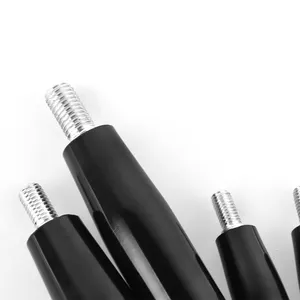 Бакелитовые вращающиеся ручки черного цвета из нержавеющей стали с оцинкованной резьбовой ручкой