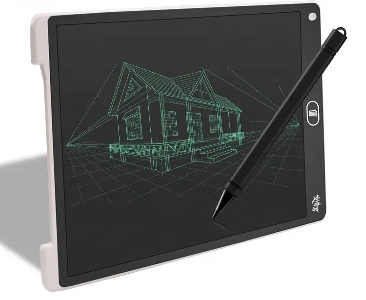 Moda iyi tasarım 12 inç LCD tablet çocuk çizim elektronik eskiz defteri LCD tablet