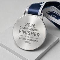 Médaille en métal moulé sur mesure de haute qualité, médaille en métal 3D en relief pour événement sportif, conception d'événement sportif