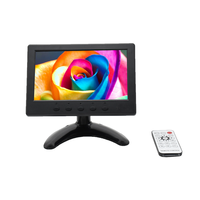 OSCY OHM-7008 Monitor LCD Mini TV Baru untuk Pandangan Belakang 7 Inci LED Hitam Bisnis Desktop TFT 300:1 Panel IPS Warna Lebar Stok Tersedia