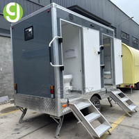Toilet Portabel Goeasy China, Panel Sandwich, Trailer Kamar Mandi Mobile, Prefab, Ramah Lingkungan, Tahan Lama, untuk Luar Ruangan, Umum, Perkemahan, dan Toilet Umum