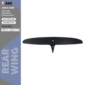 2026 Hot Sale GY Black Skinny 360/45 Carbon Fiber Rear Hydrofoil Wing Fittings Variety Sizes Foil <b>Surfing</b> Accessories for Lakes - Product Image 1