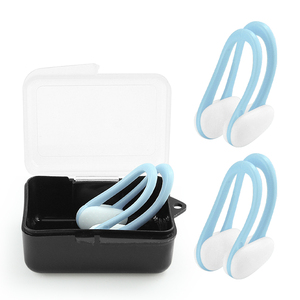 Clip per naso professionali accessori riutilizzabili per <span class=keywords><strong>piscina</strong></span> Clip per naso in plastica per nuoto polmone Tes in Silicone per immersioni libere Clip per naso - Product Image 2