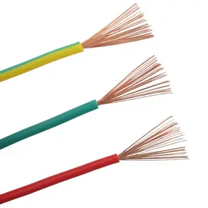 1mm 1.5mm 2mm 2.5 mm single core cable soft pvc electrical copper flexible wire