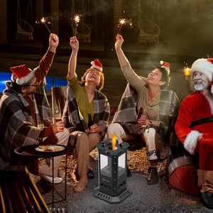 Chimeneas portátiles de pozo de fuego de acero inoxidable 430 para estufa de Camping, producto de venta de <span class=keywords><strong>pellets</strong></span> de madera sin humo - Product Image 1