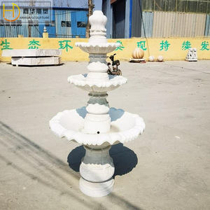 Jiahua <b>Stone</b> Fountain European Style Column Sculpture Indoor Durable Garden Water Feature - Product Image 4