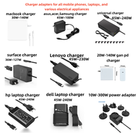 Kabel Charger Laptop Universal USB C 65W 20V 3.25A Bahan ABS Adaptor untuk HP Acer Asus Samsung Macbook
