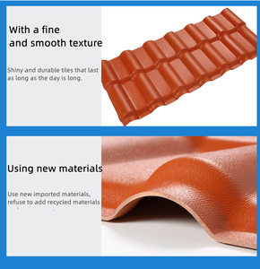 कारखाने थोक हल्के मिश्रित नालीदार प्लास्टिक सिंथेटिक छत टाइल, ग्रीनहाउस के लिए रेसिन टाइल्स छत पैनल - Product Image 2