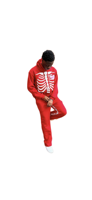 KY Homme Puff Print and Embroidery Luxury Hoodie and Sweatpants Heavy Cotton Sweatpants Man