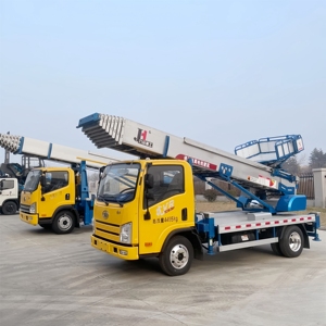 Camión Elevador de Construcción con Control Remoto de Fábrica JIUHE, Camión de Transporte con Escalera de 32 m, Camión Elevador con Cesta - Product Image 4