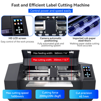Plotter de corte digital ZD500 PLUS de gran capacidad con dos cuchillas para corte y hendido, máquina de troquelado digital con servomotor para etiquetas y pegatinas