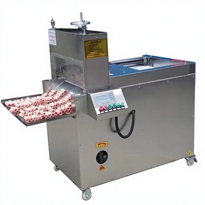 Máquina Cortadora de Carne Automática CNC de Acero Inoxidable en Perfecto Estado con Sistema de Cinta Transportadora para Cortar Carne de Cordero y Tocino Congelados - Product Image 1