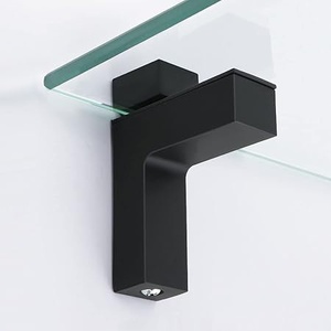 Zinc Alloy Glass Clamp Black <b>Screen</b> F-Clamp Large Fixed Bracket Fish Mouth Clamp <b>Partition</b> Board Office Desk Modern Design - Product Image 1