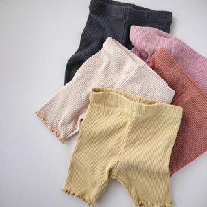 Pantaloncini da ragazza 2025pippi in cotone e pizzo con fibra di bambù, vita media, elastico in vita, comodi, delicati sulla pelle, abbinabili a tutto - Product Image 2