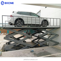 Plateforme élévatrice à ciseaux électro-hydraulique à haute capacité de charge pour le stationnement des voitures, certifiée CE, installation facile