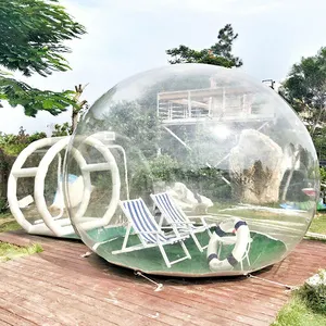 Reclame Clear Dome Bubble Tent Huis Outdoor Transparante Pvc Opblaasbare Tent Met Blower