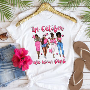 En <span class=keywords><strong>octobre</strong></span>, nous portons une applique d'impression par transfert de chaleur de sensibilisation au cancer du <span class=keywords><strong>sein</strong></span> <span class=keywords><strong>rose</strong></span> prête à presser pour les sacs à capuche de vêtement T-shirt - Product Image 6