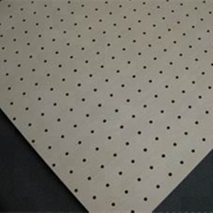 Panneau acoustique en bois perforé pour salle de conférence, panneau acoustique portable en bois de malaisie, matériel insonorisé - Product Image 1