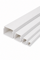 Goulotte de câblage murale en PVC blanc pour l'installation de câblage électrique