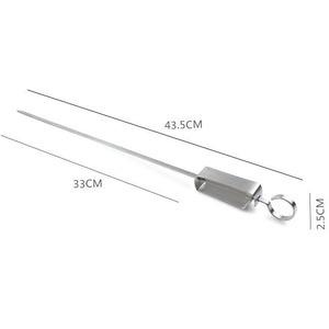 Brochetas y Tenedores para Barbacoa de Acero Inoxidable 430 (Tenedores para Cordero) - Diseño Minimalista Portátil de Alta Calidad para Exteriores - Product Image 3
