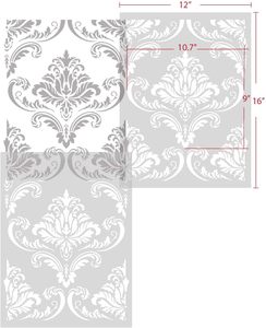 <span class=keywords><strong>Pochoir</strong></span> en plastique à motif floral damassé, alternative au papier peint, décoration murale pour la maison, <span class=keywords><strong>pochoir</strong></span> mural - Product Image 5
