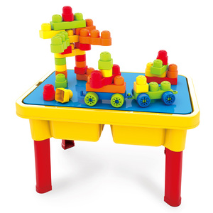 Éducatif DIY Construction jouet multifonctionnel écriture peinture bureau enfants bloc de construction Table avec <span class=keywords><strong>espace</strong></span> de stockage - Product Image 2