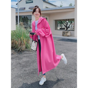 <span class=keywords><strong>Felpa</strong></span> lunga <span class=keywords><strong>con</strong></span> <span class=keywords><strong>cappuccio</strong></span> <span class=keywords><strong>rosa</strong></span> stile pigro <span class=keywords><strong>con</strong></span> <span class=keywords><strong>cappuccio</strong></span> da donna coreana ampia Casual nuova moda oversize giacca <span class=keywords><strong>con</strong></span> cerniera cappotti - Product Image 5