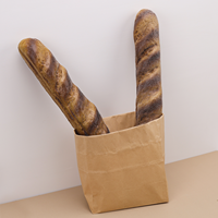 Gros Pain Artificiel Simulé PU Matériel Grandes Baguettes pour Panier Modèle Chambre Boulangerie Restaurant Boutique