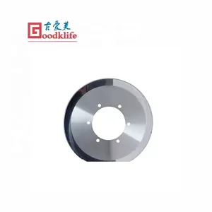 Cardboard cutting round knives for packaging processing with tungsten carbide material