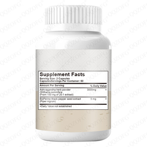 LDJ OEM vendita calda-Aswagandha estratto forza Casules 120 Caps Aswagandha erbe di pepe nero estratto per adulti Boost immunità - Product Image 2