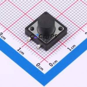 TD-1212SR-8.5H-250 Tactile Switch SMD-4P,12x12mm Switch Vertical Mount 12mm 12mm 8.5mm - Product Image 1