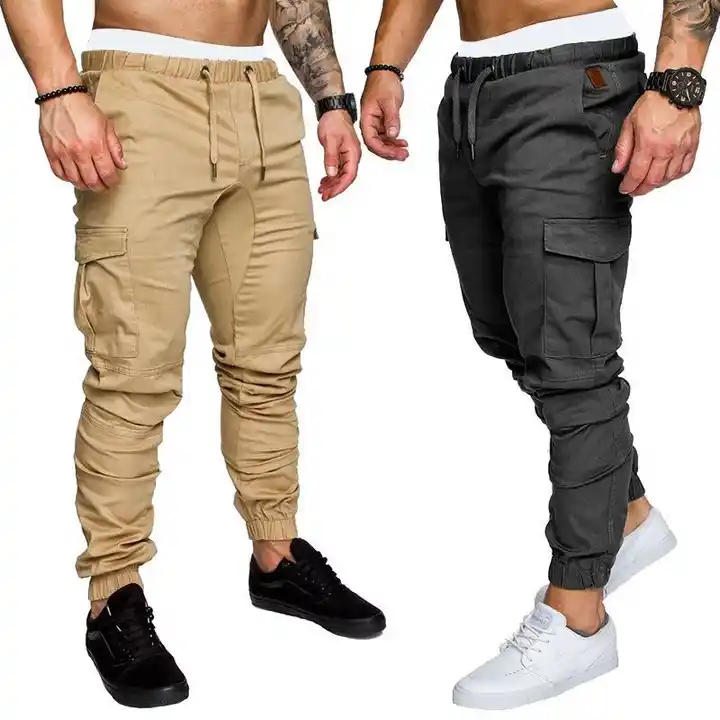 Mens Cargo Pants Cargo Trousers Trousers Elastic Waist Multi Pocket  Straight Leg Multi Color Outdoor Sports Full Length Daily Wear Cotton Blend  Casual ArmyGreen Black Inelastic 2023  US 1799