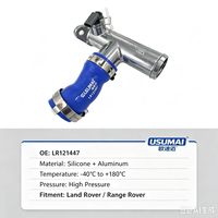 Connecteur de tuyau de liquide de refroidissement en silicone LR121447, joint de tuyau d'eau en alliage d'aluminium de haute qualité pour système de refroidissement Land Rover Range Rover